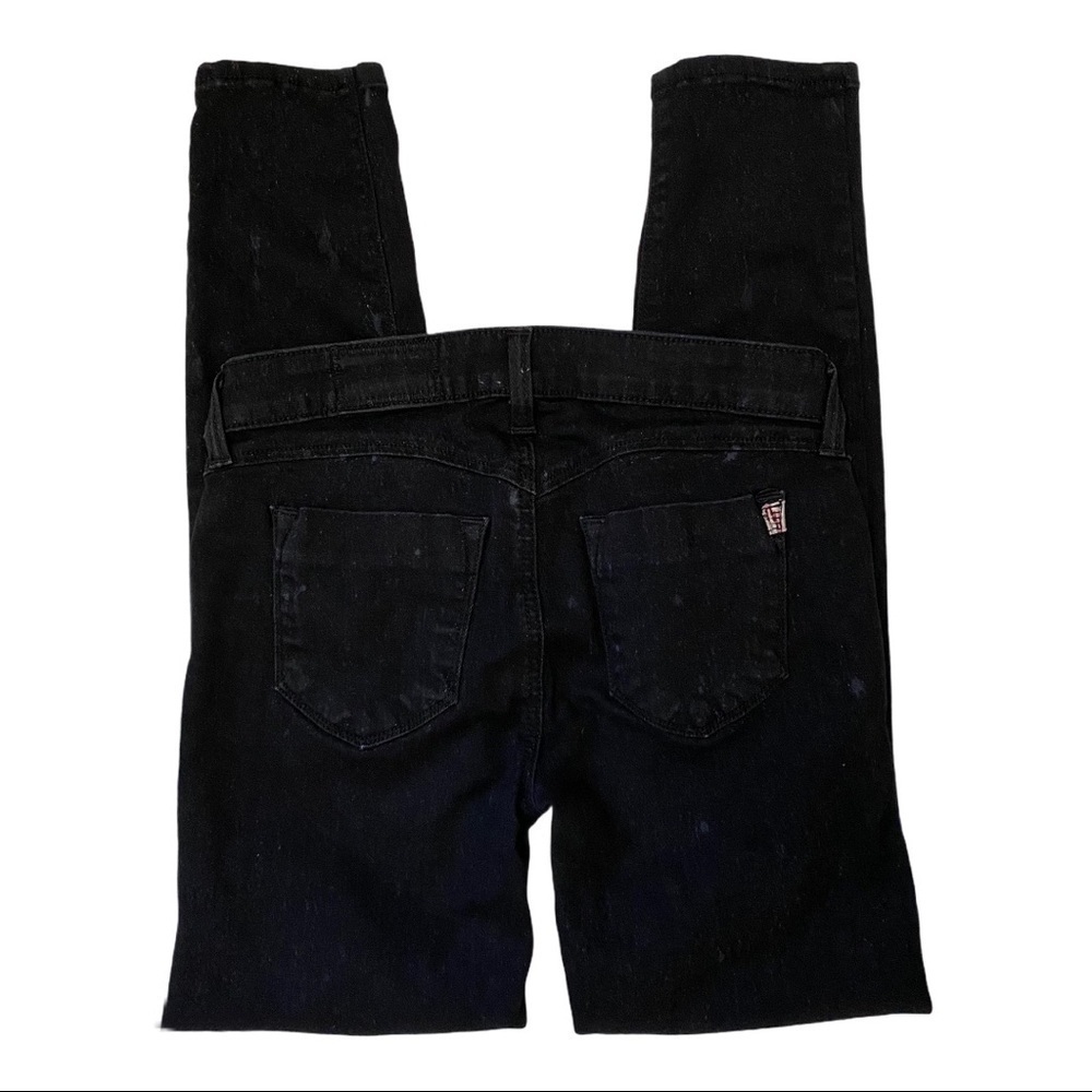 Siwy Black Skinny Jeans Paint Splatter Sz 26 - Picture 4 of 6